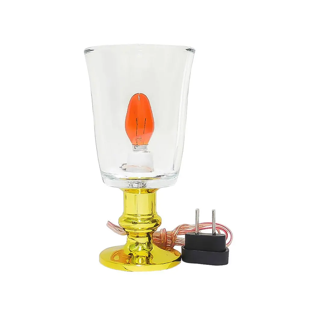 Lámpara Tipo Veladora Vaso Transparente - La Nueva Eléctrica 1