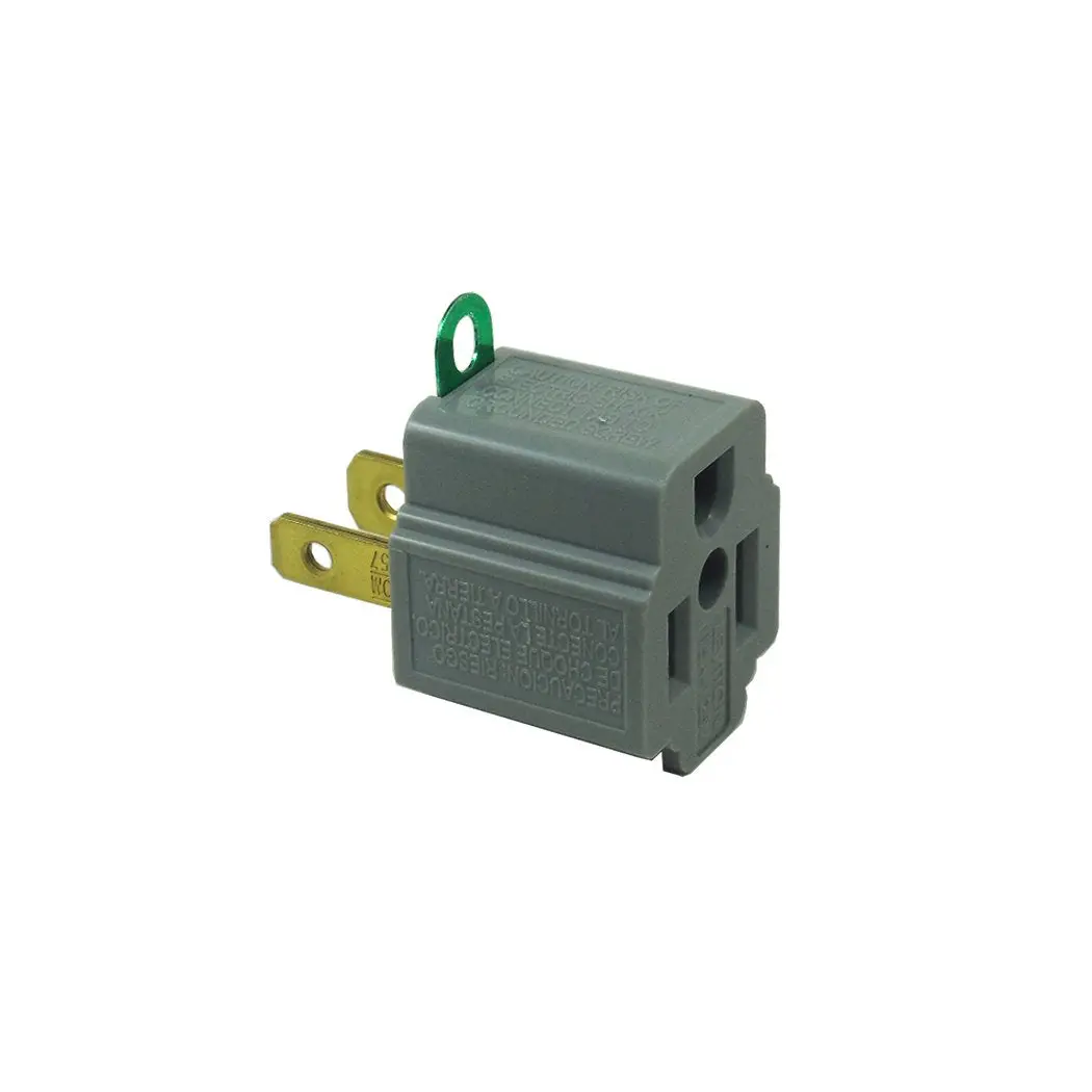 Clavija Leviton Convertidora Gris - La Nueva Eléctrica 1