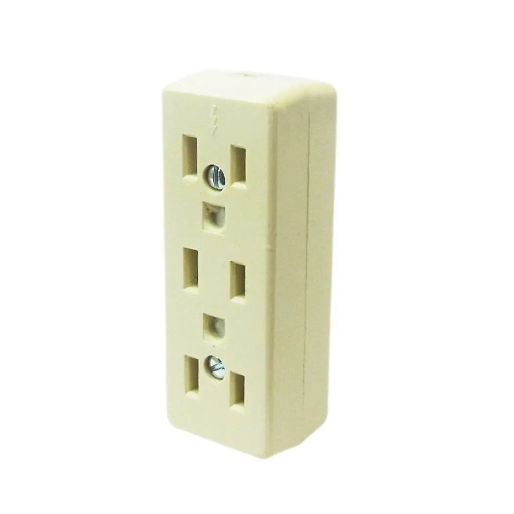 Contacto Electrón Triple Baquelita Sin Patas - La Nueva Eléctrica 1