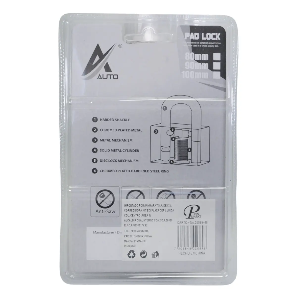 Candado Pinmarkt De Cortina 100Mm - La Nueva Eléctrica 2