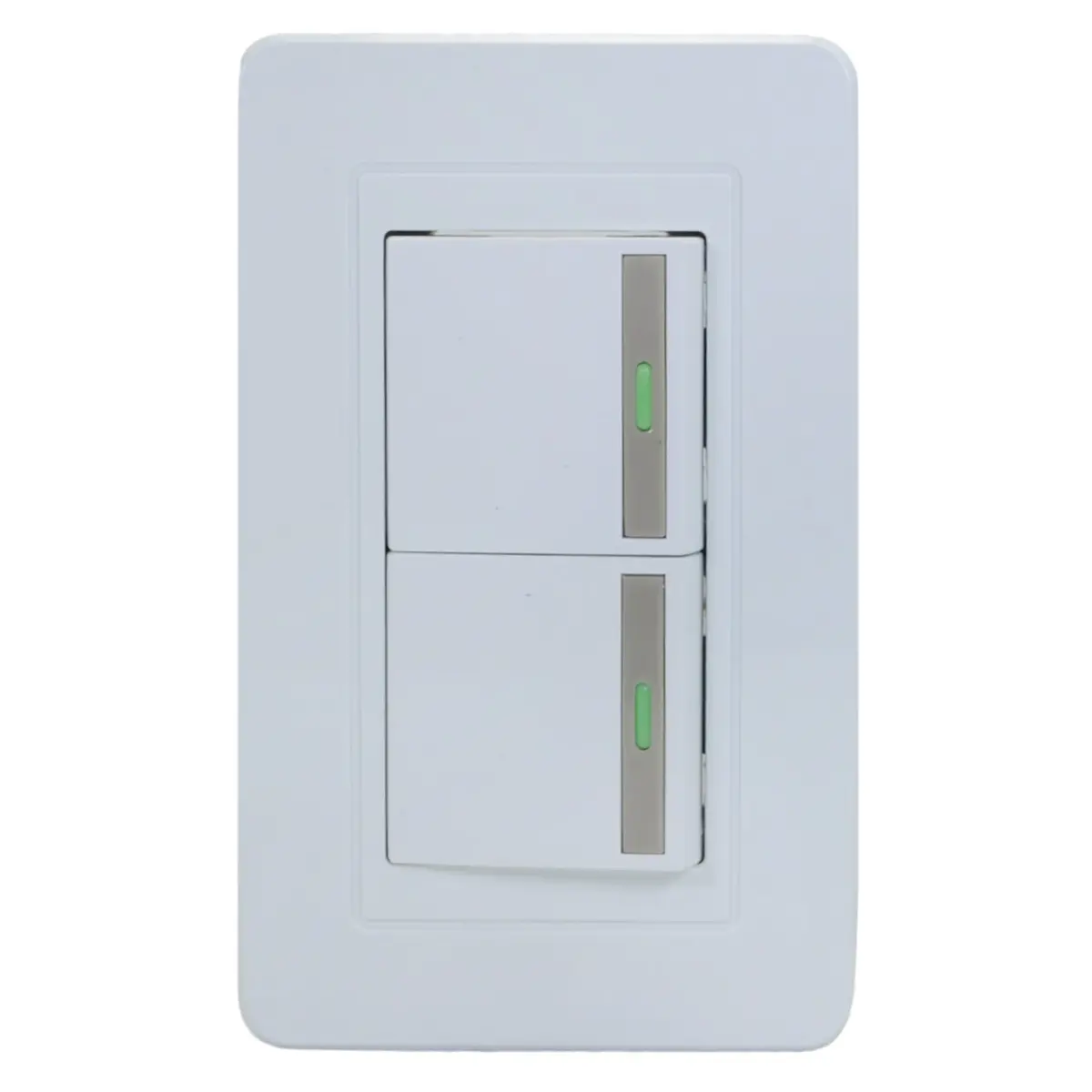 Placa Pinmarkt Capri 2 Apagadores Sencillos - La Nueva Eléctrica 1
