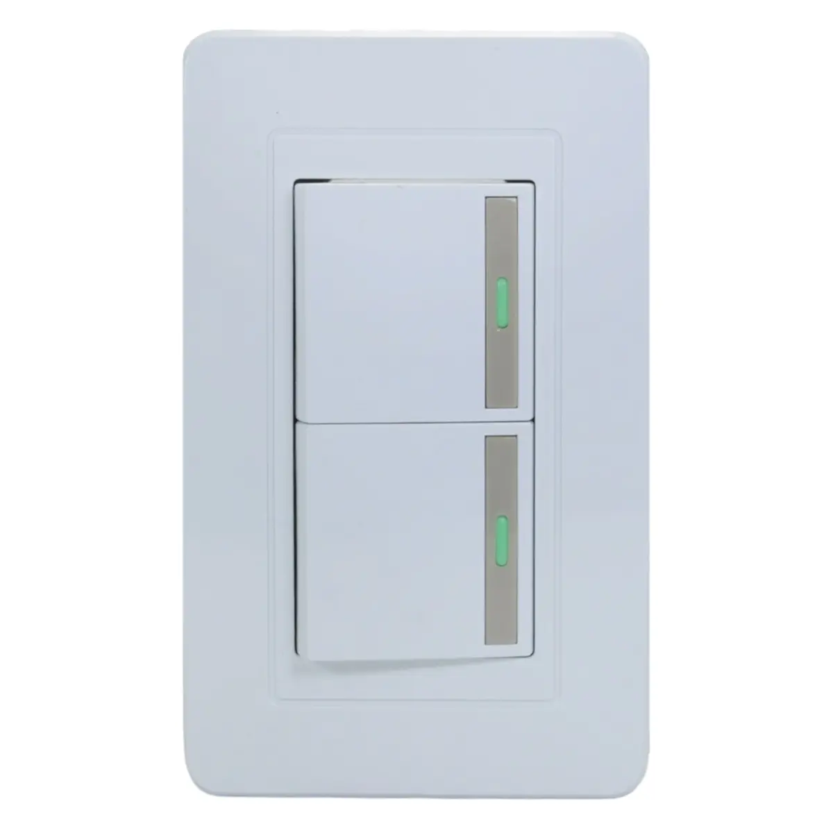 Placa Pinmarkt Capri 2 Apagadores Escalera - La Nueva Eléctrica 1