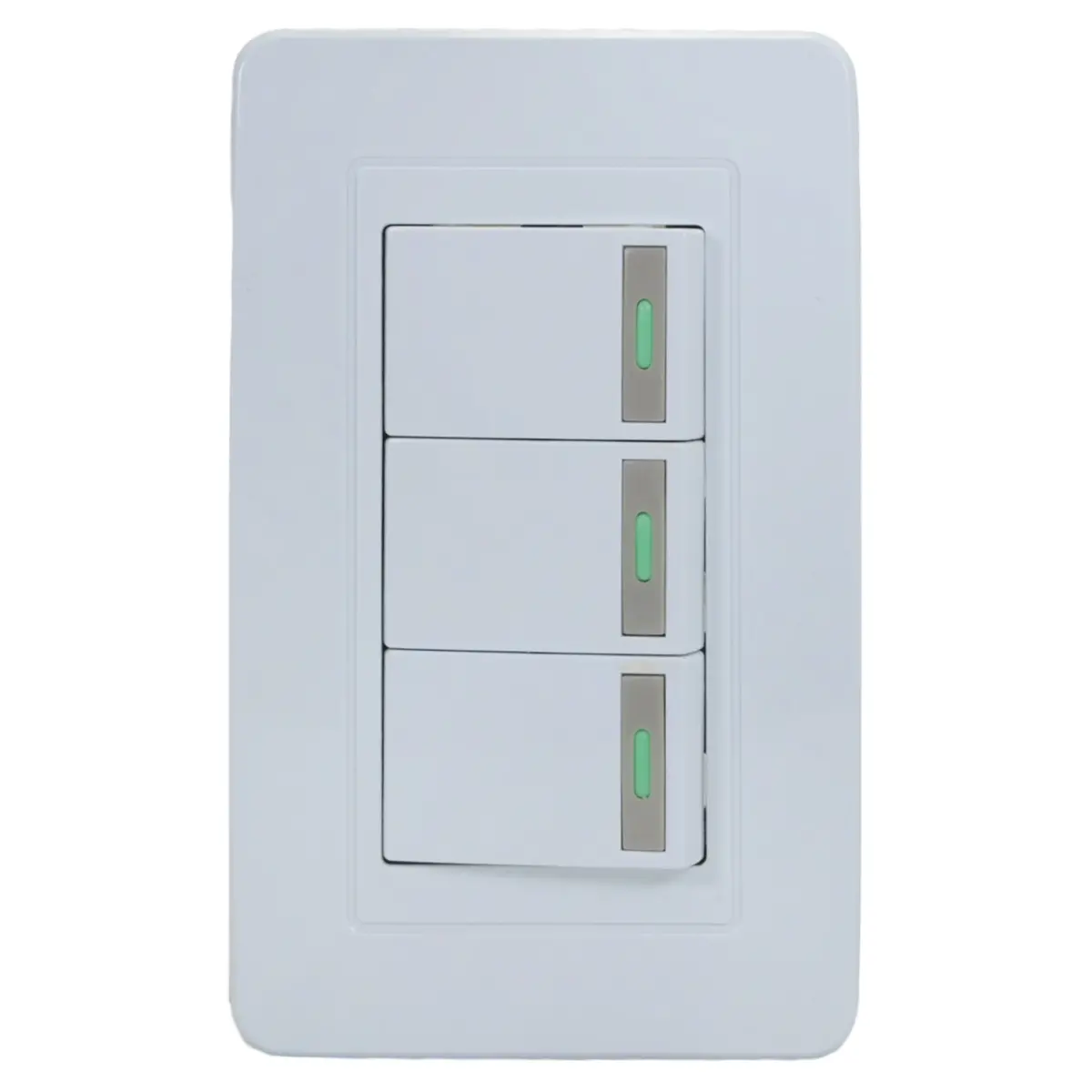 Placa Pinmarkt Capri 3 Apagadores Escalera - La Nueva Eléctrica 1