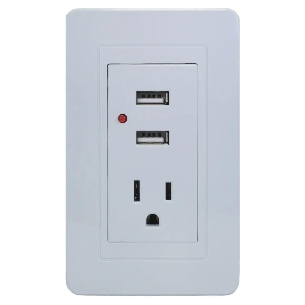 Placa Pinmarkt Capri 1 Contacto 2 Usb - La Nueva Eléctrica 1