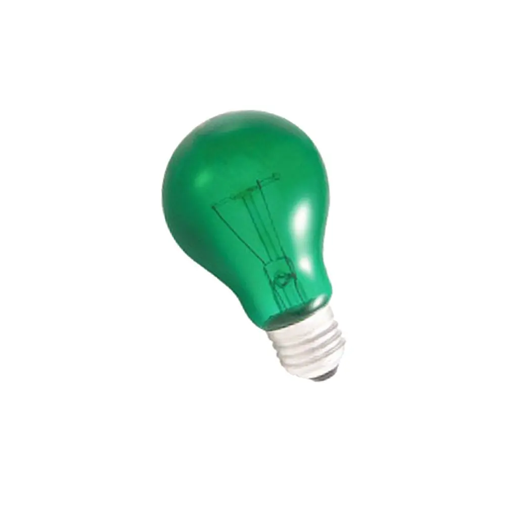 Foco Montana Fiesta A19 Verde E26 40W - La Nueva Eléctrica 1