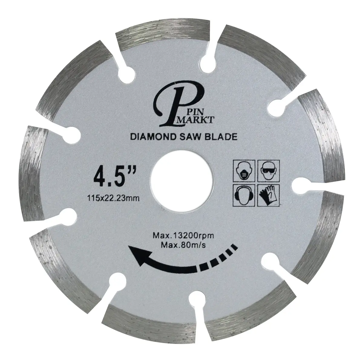 Disco De Diamante Pinmarkt Concreto 4 1/2" - La Nueva Eléctrica 1