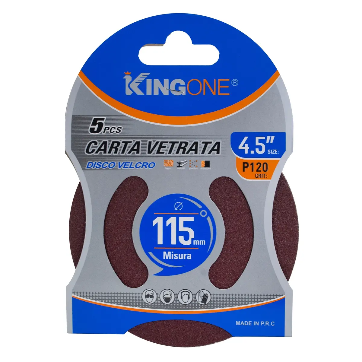 Disco De Lija Pinmarkt 4.5", 5 Piezas P120 - La Nueva Eléctrica 1