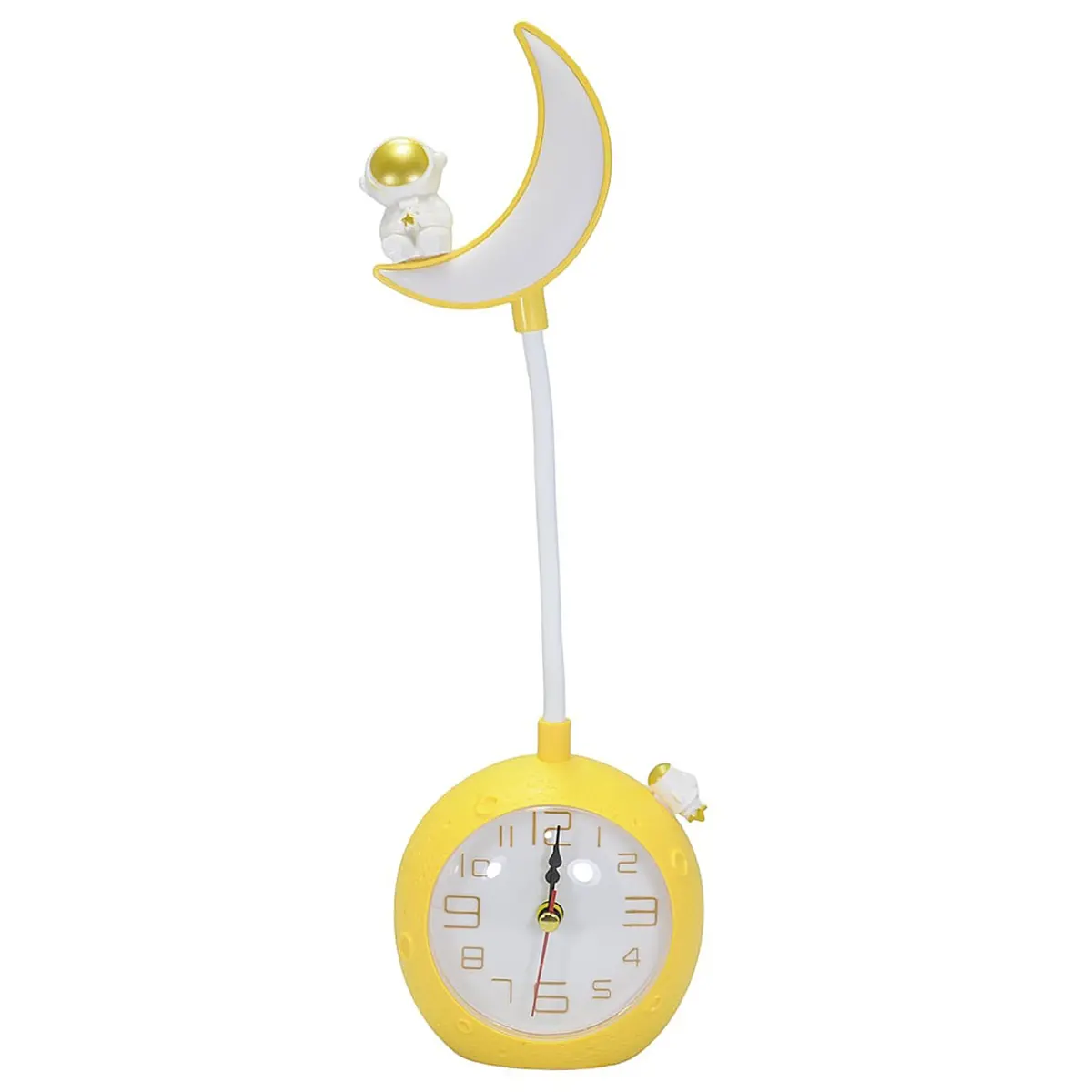 Lámpara Pinmarkt Buró Reloj Y Luna Amarilla - La Nueva Eléctrica 1
