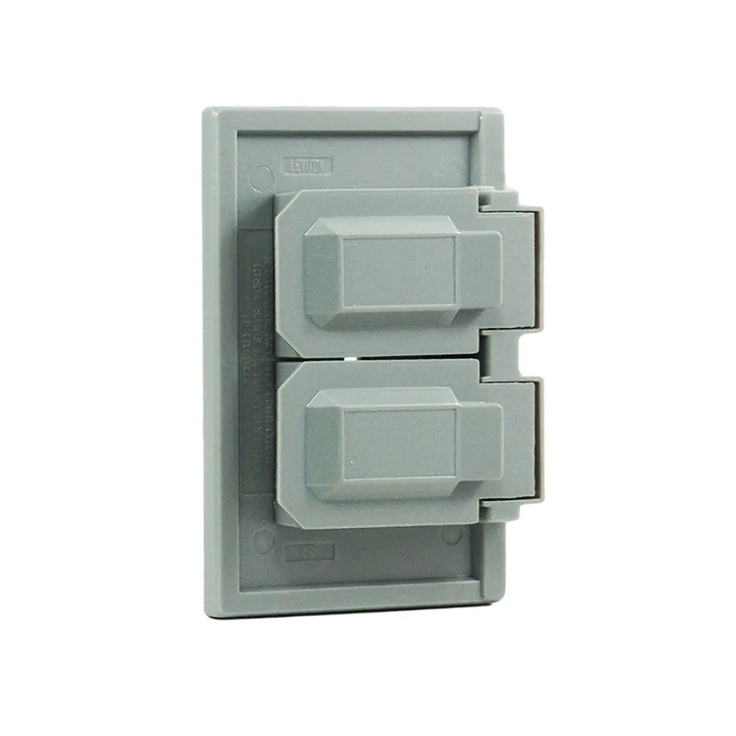 Placa Leviton Dúplex Intemperie - La Nueva Eléctrica 1