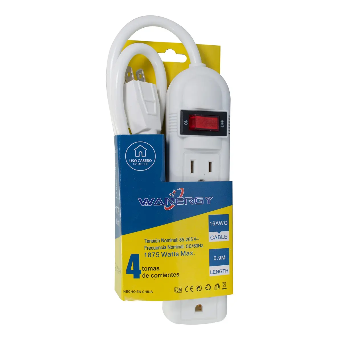 Multicontacto Wanergy 4 Contactos - La Nueva Eléctrica 1