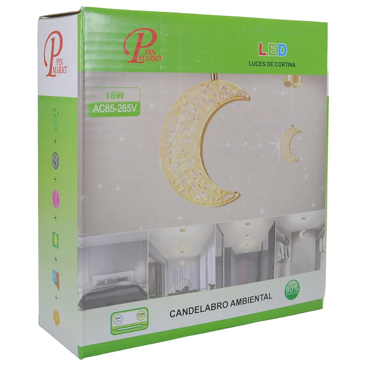 Candil Pinmarkt Led 18W 3 Tonos Luna - La Nueva Eléctrica 1