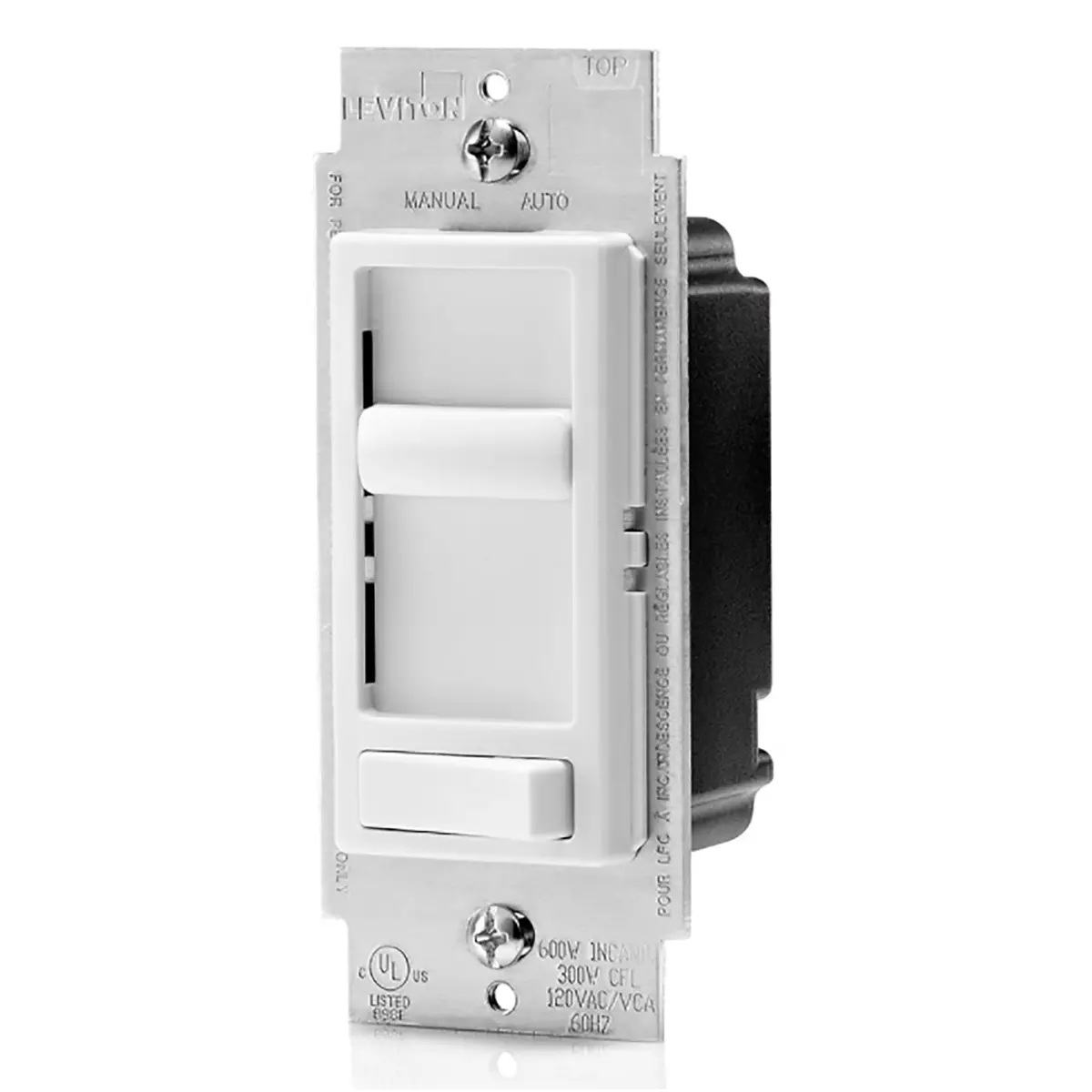 Dimmer Leviton Universal Deslizable Incandescente 600W Led 150W - La Nueva Eléctrica 1