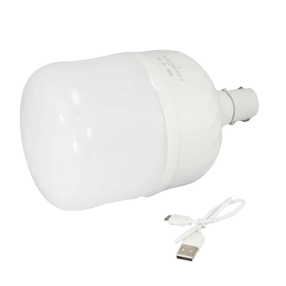 Foco Wanergy Led Bulbo Omnidireccional 80W Recargable - La Nueva Eléctrica 1