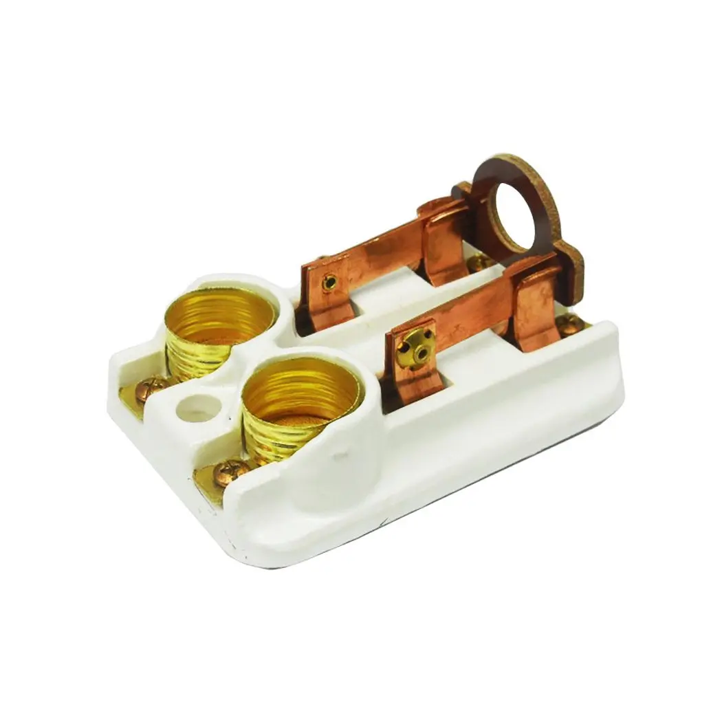 Interruptor Iusa Porcelana Navaja Doble/Tapón - La Nueva Eléctrica 1