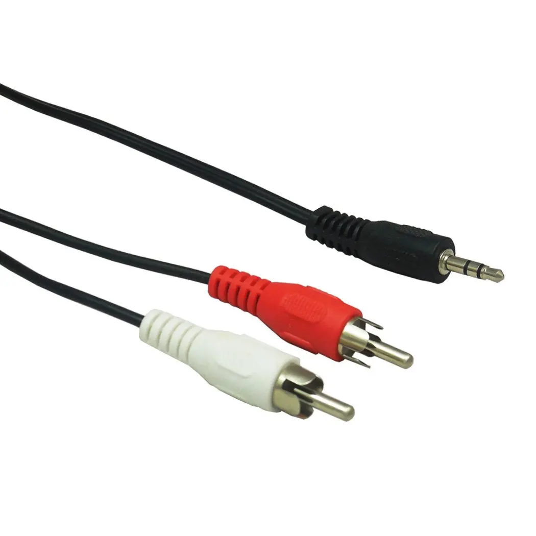 Extensión Mitzu Plug 3.5 Stereo A Rca 1.80 Mts - La Nueva Eléctrica 1