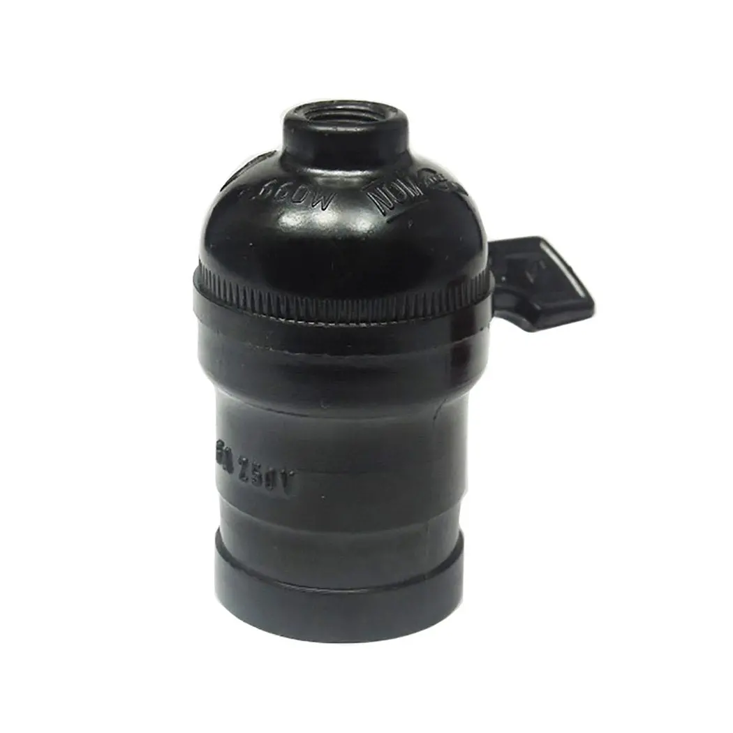Soquet Iusa Baquelita Con Llave Negro - La Nueva Eléctrica 1
