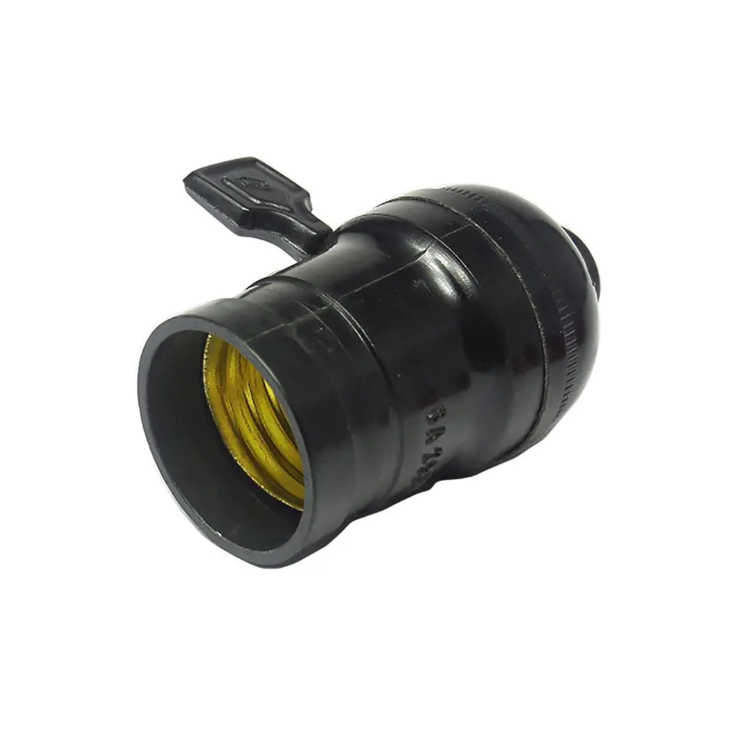 Soquet Iusa Baquelita Con Llave Negro - La Nueva Eléctrica 2