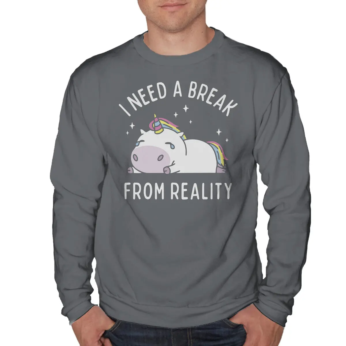 Take a Pause: Unisex Sweatshirt with Playful Escape Quote - Image 7