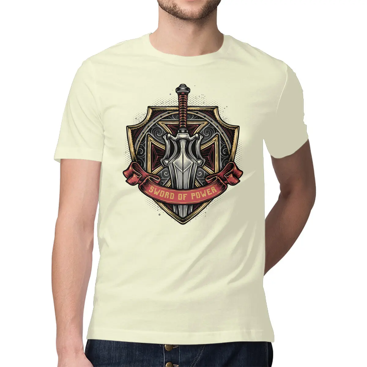 Premium Sword of Power T-Shirt for Men - Image 17
