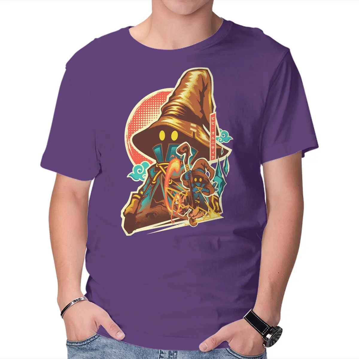Black Mage Hero T-Shirt for Men - Image 17