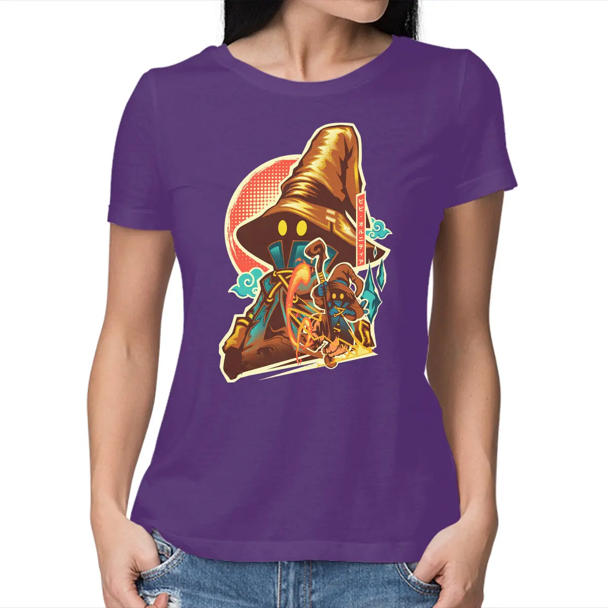 Black Mage Graphic Tee for Women - Image 13