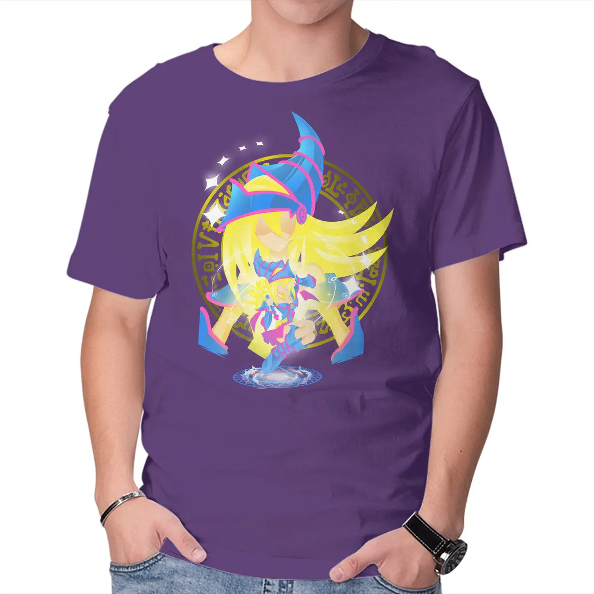 Dark Magician Girl Graphic T-Shirt for Men - Image 9