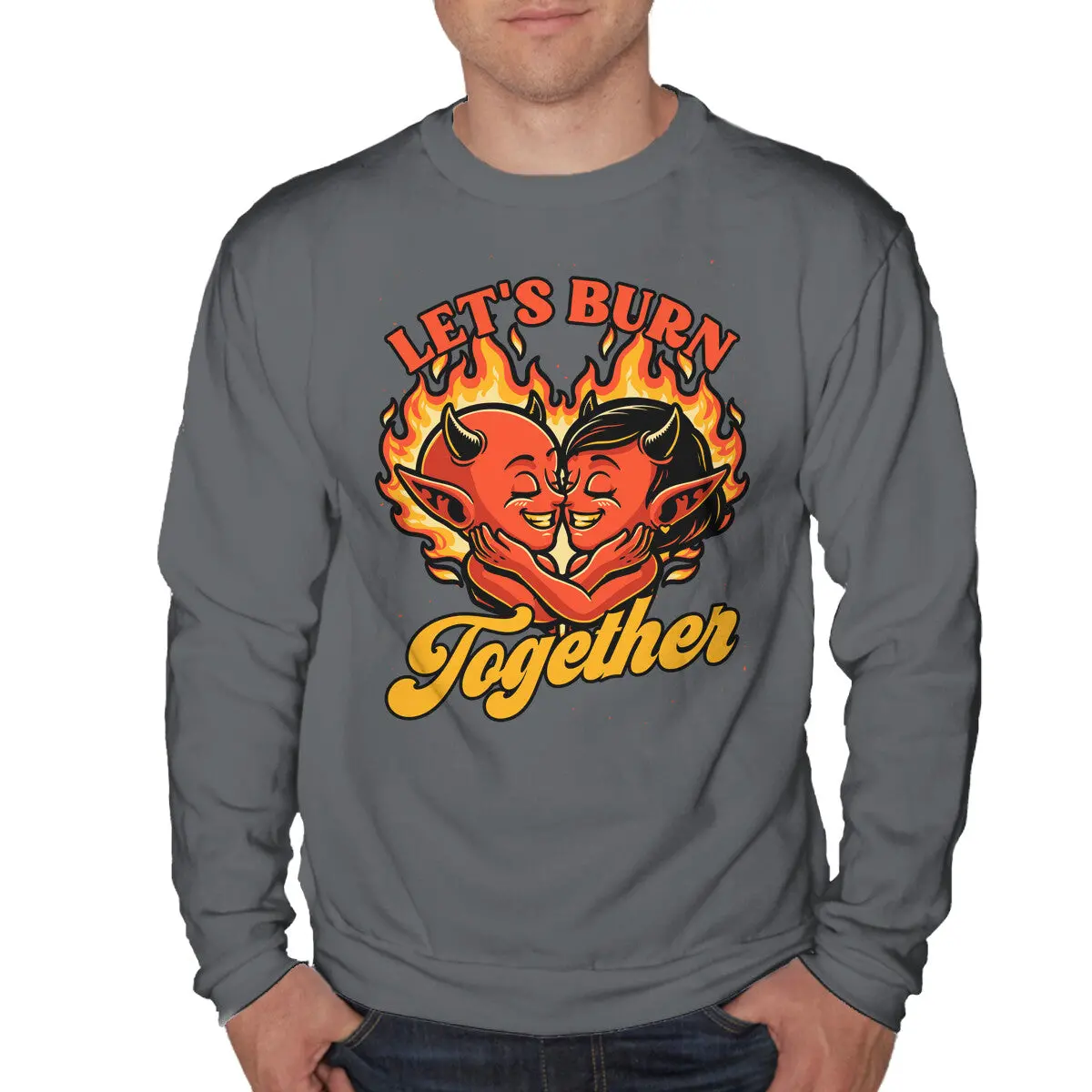 Valentine's Day Sweatshirt: 'Burn Together' - Image 7