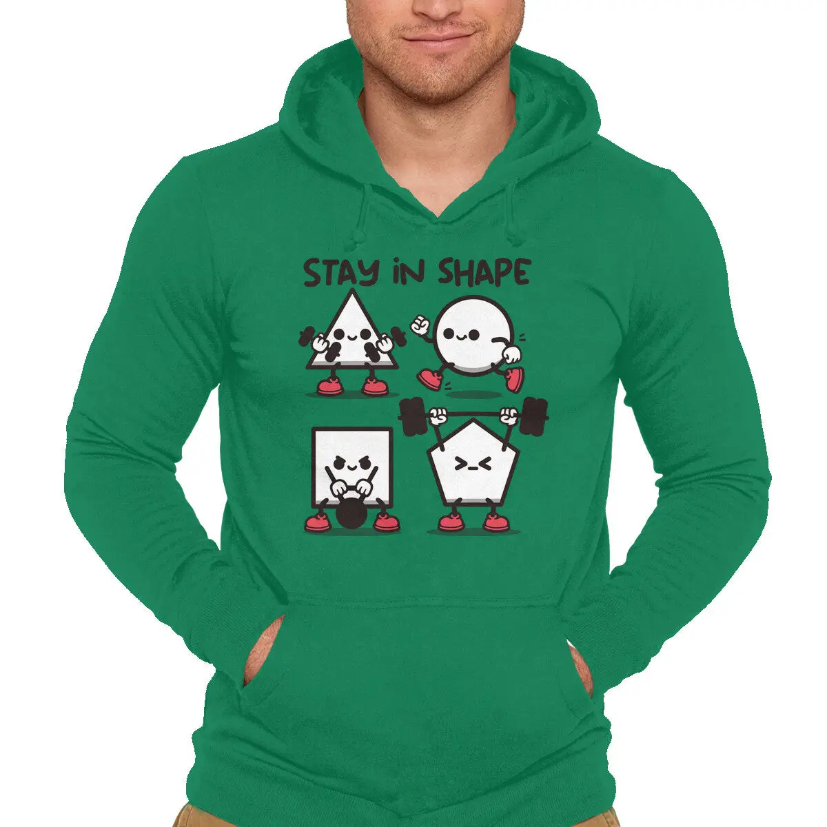 Geometric Stay-Fit Pullover Sweatshirt - Image 7