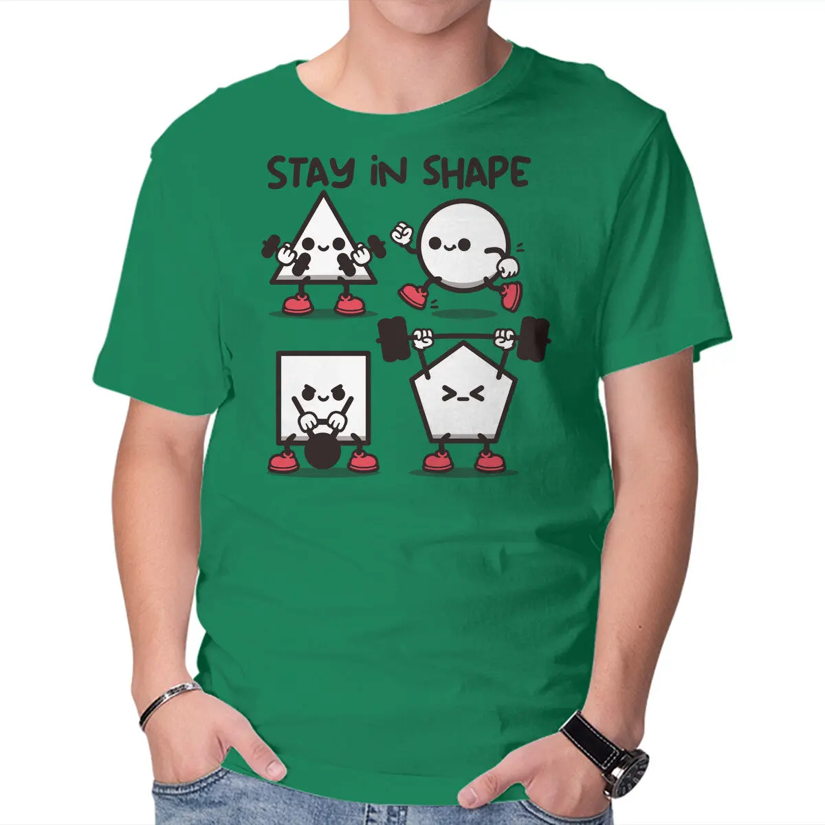 Fitness Geometry T-Shirt for Men - Image 13
