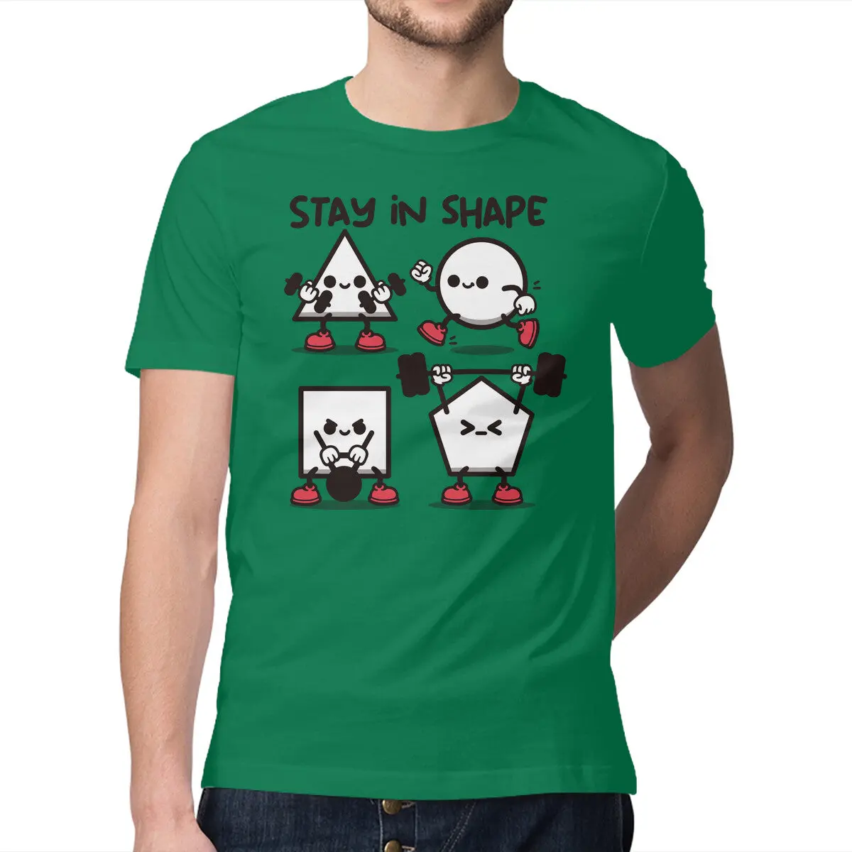 Fitness Geometry T-Shirt for Men - Image 13