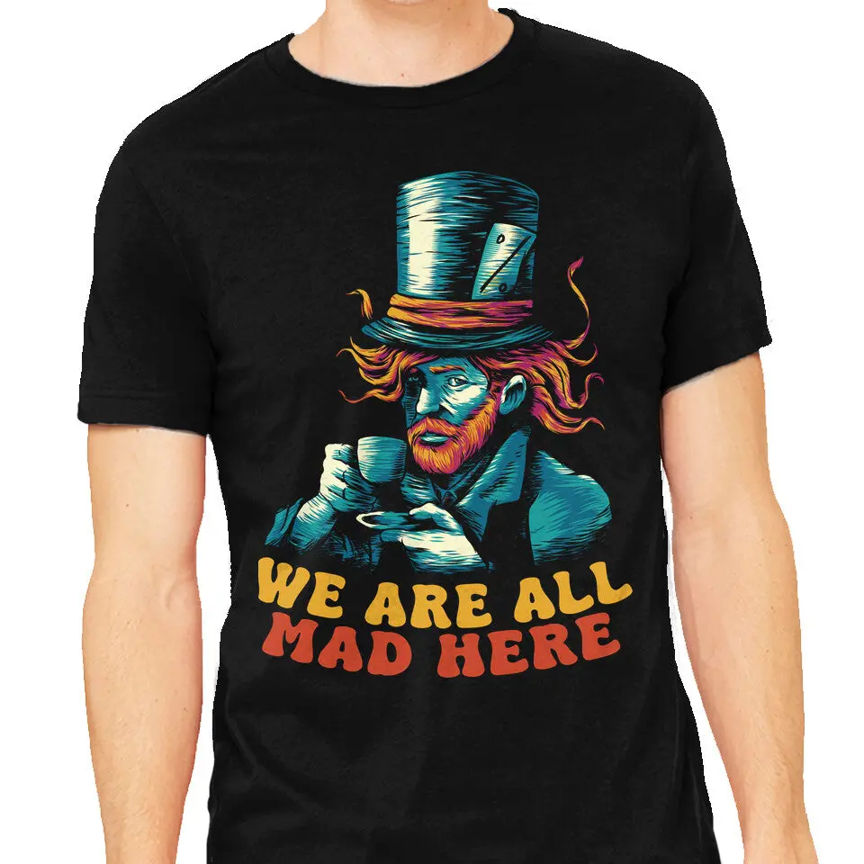 Van Gogh Inspired 'We Are All Mad Here' T-Shirt - Image 5