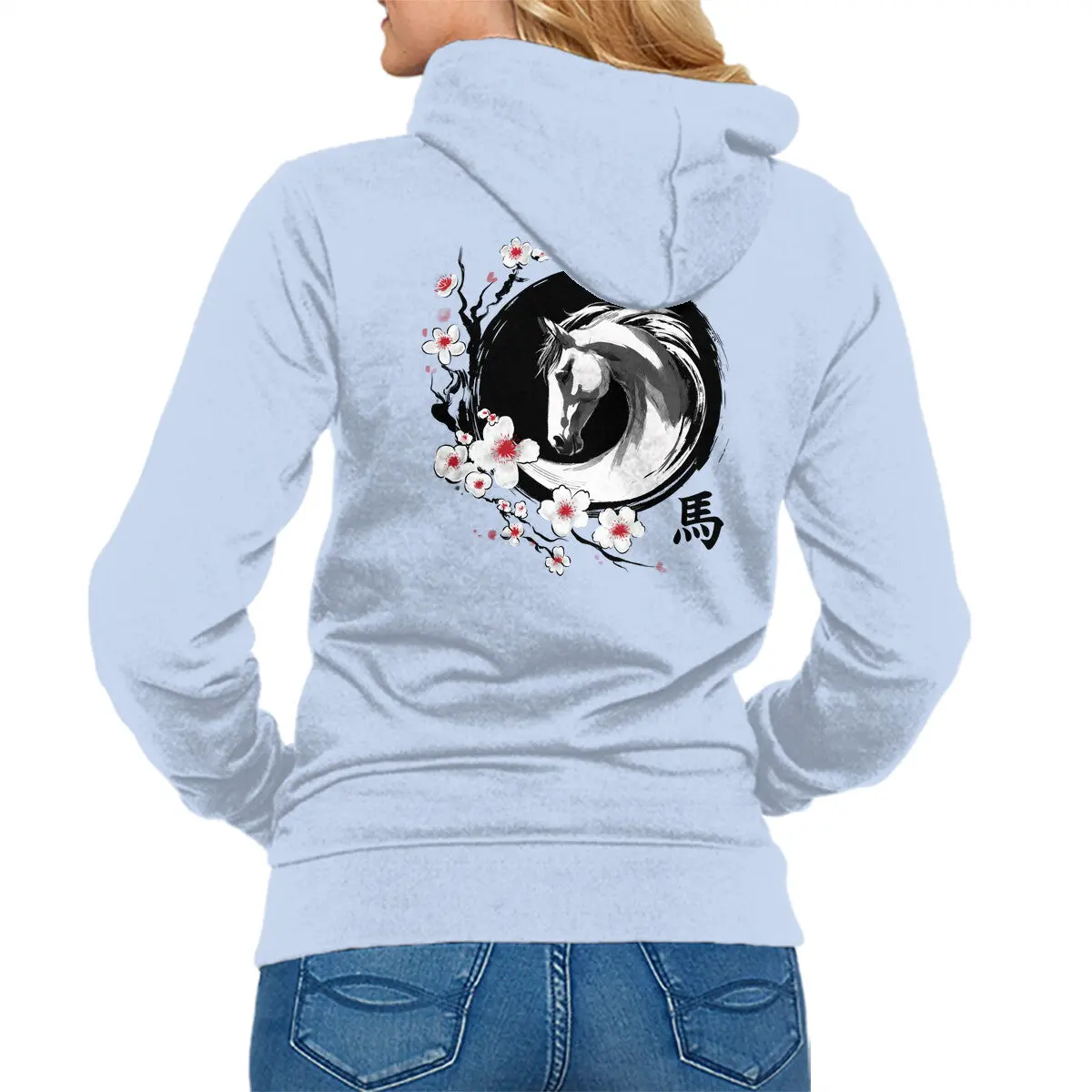 Year of the Horse Unisex Zip-Up Sweatshirt - Image 4