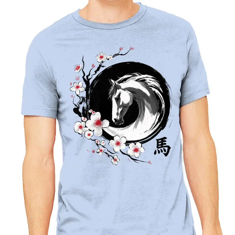 Heavyweight Men's Horse Year T-Shirt - Image 5