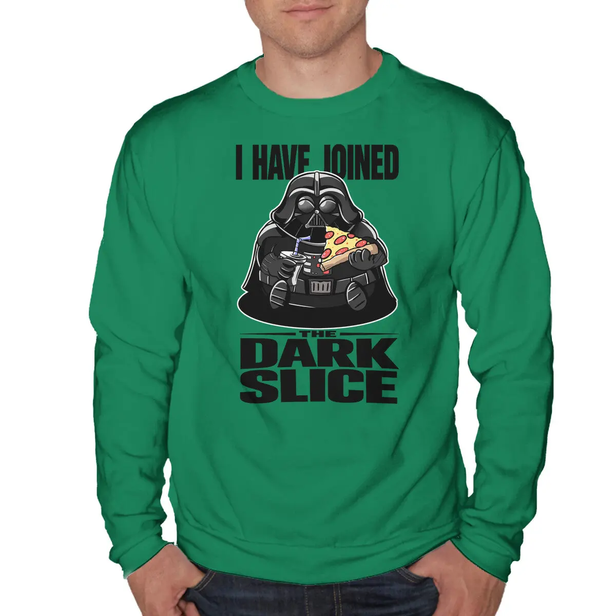 Dark Slice Unisex Crewneck Sweatshirt - Image 4