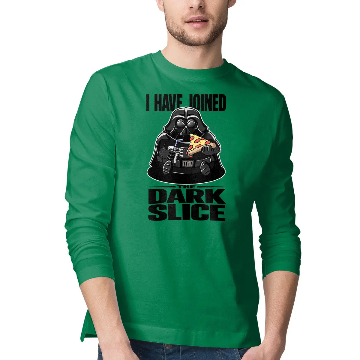 Dark Slice Long-Sleeve Men's T-Shirt - Image 4