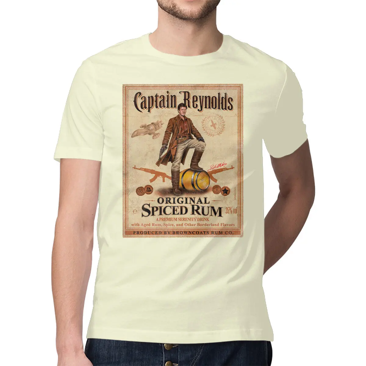 Premium Captain Reynolds T-Shirt for Men - Image 17