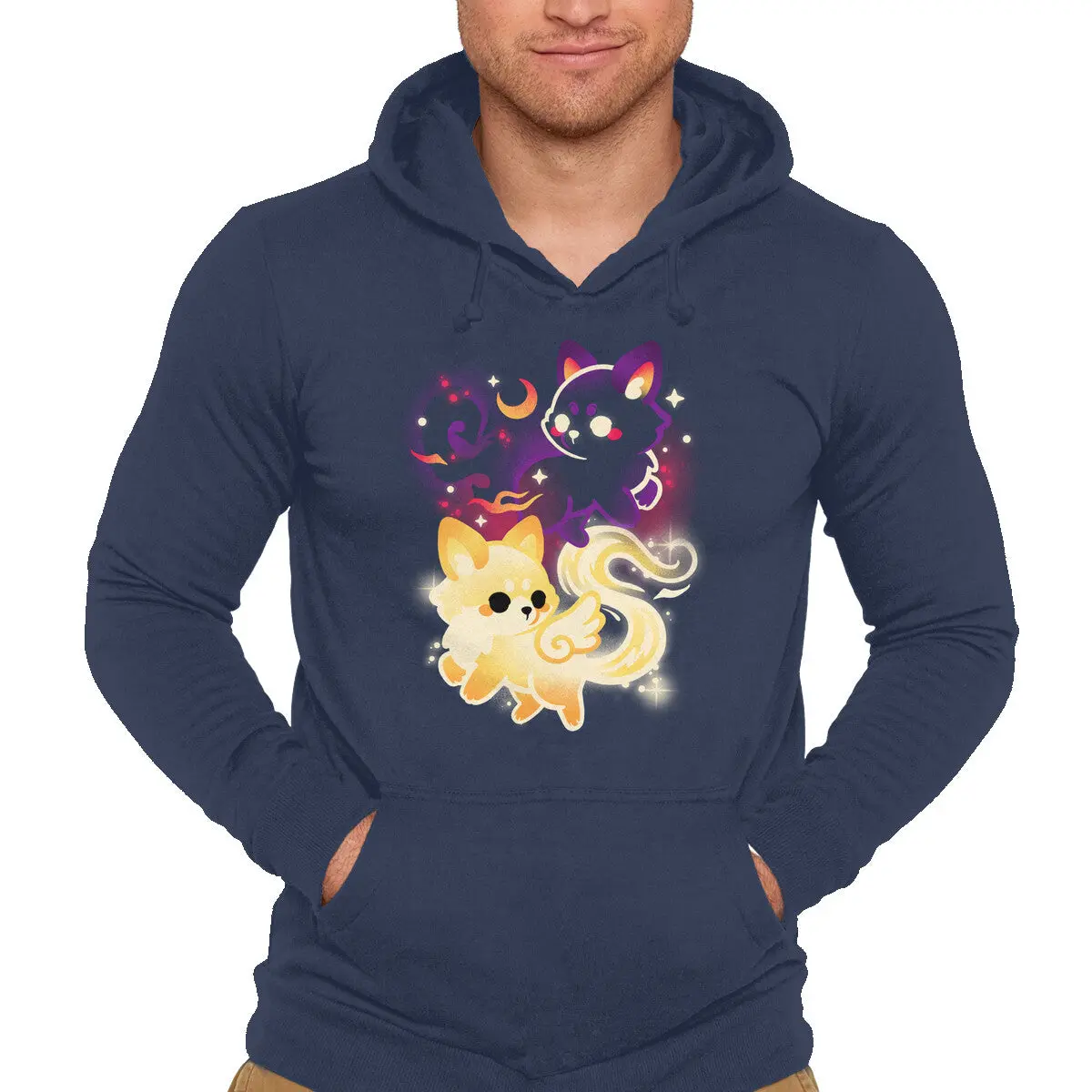 Foxes Sweatshirt – Day and Night Design - Image 4