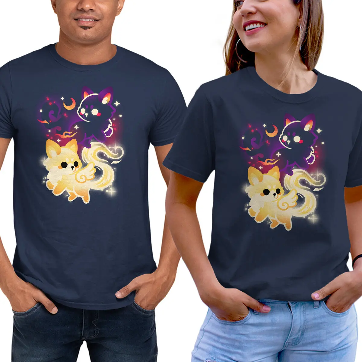 Night & Day Fox Graphic T-Shirt - Image 5