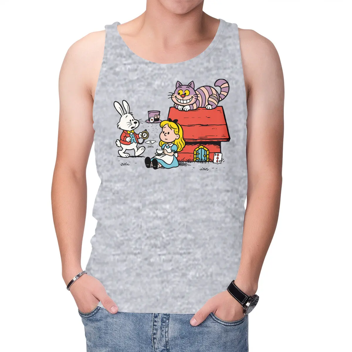 Wonderful Alice Unisex Tank Top - Image 7