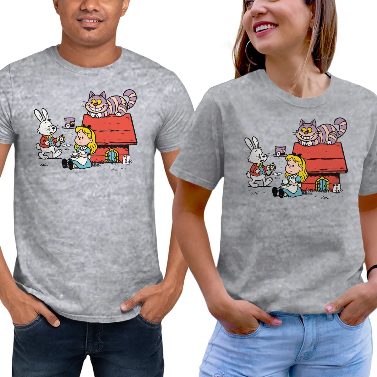 Wonderful Alice Unisex Cotton T-Shirt - Image 9