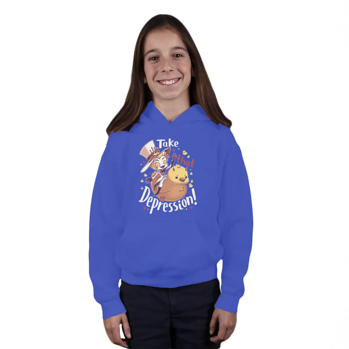 Mood-Boosting Youth Pullover Sweatshirt - Image 7
