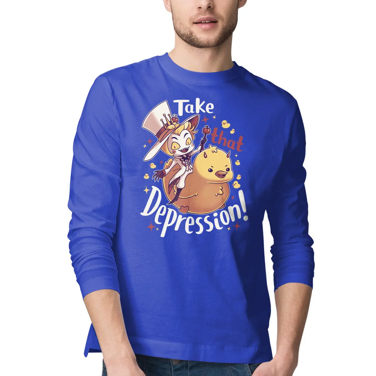 Depression Awareness Men's Long Sleeve T-Shirt - Image 7