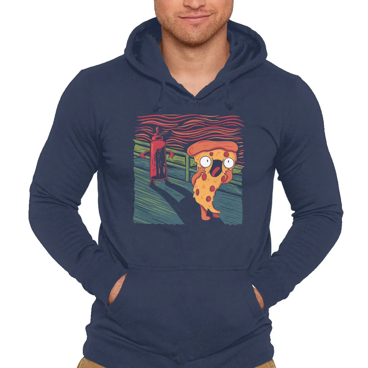 Pizza Horror Parody Sweatshirt - Image 4