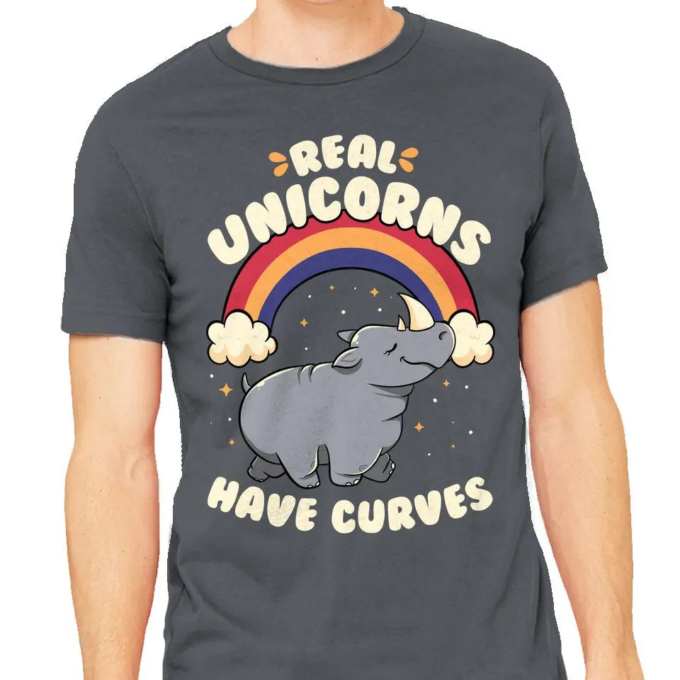 Unicorn Curve Graphic Tee for Men - Image 9