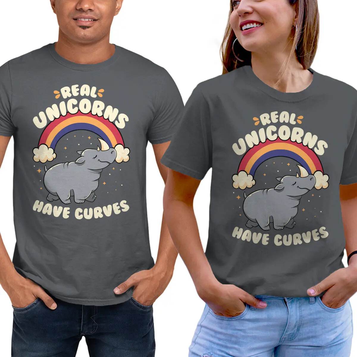 Curvy Unicorn Magic Unisex T-Shirt - Image 9
