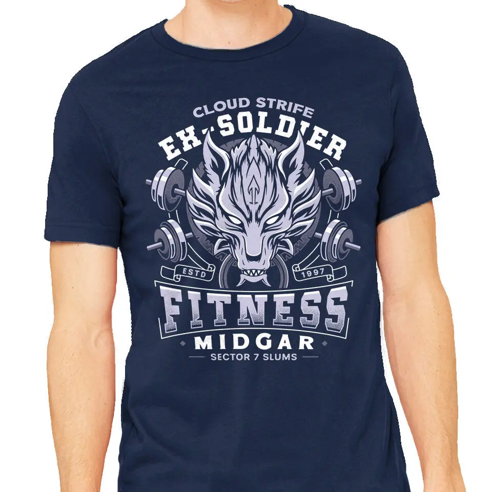 Strife Midgar Fitness Logo T-Shirt - Image 5