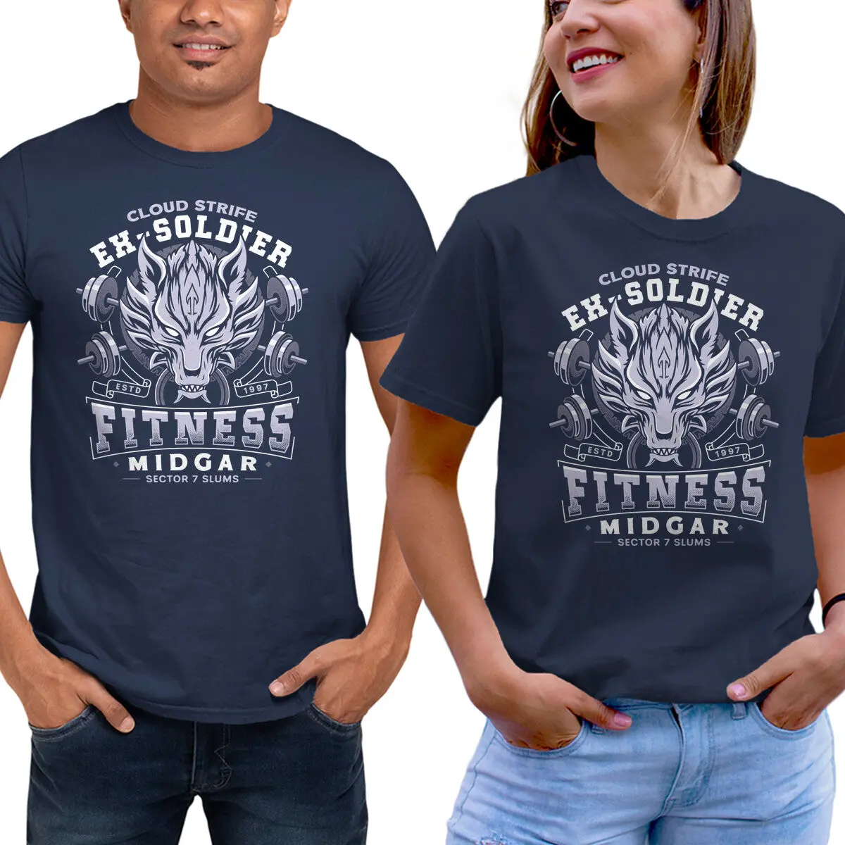 Strife Midgar Fitness Logo T-Shirt - Image 5