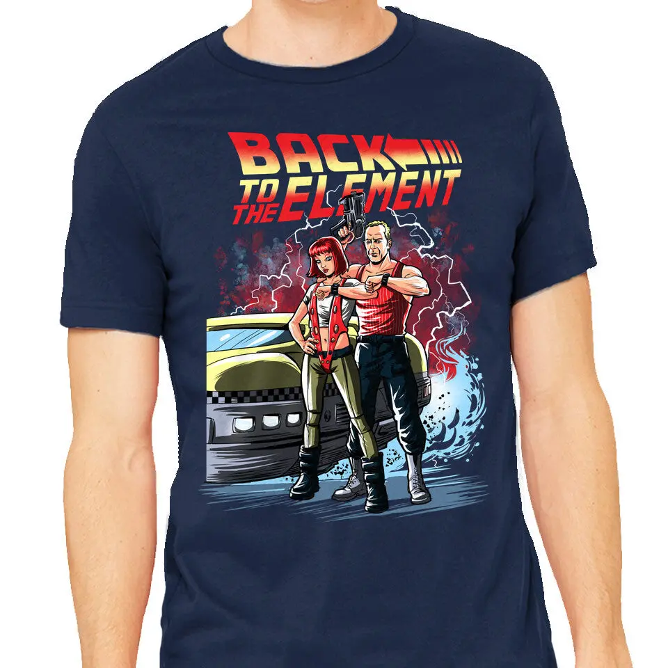 Back to the Element Mens Heavyweight Cotton T-Shirt - Image 5