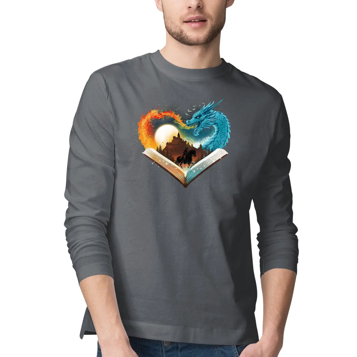 Brave Heart Inspirational Men's Long Sleeve T-Shirt - Image 7