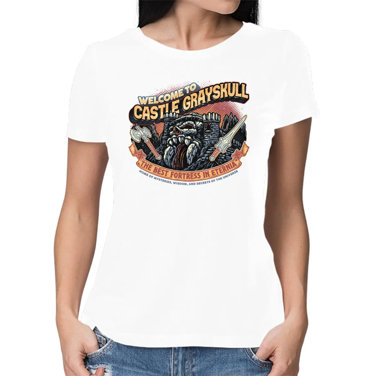 Castle-Themed Women's Casual Tee - Image 9